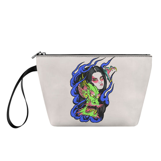 Dragon Lady Women's simple flat cosmetic bag