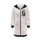 Dragon Lady Women's mid-length hooded sweatshirt cardigan
