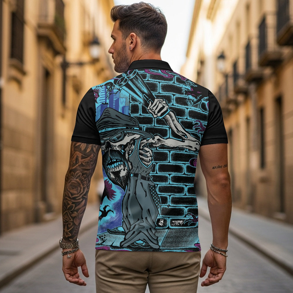 The Last Cholo Zipper Polo Shirt