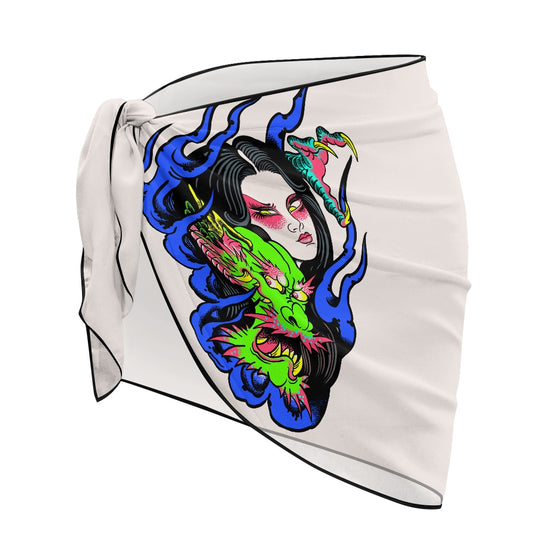 Dragon Lady Women's Chiffon Blouse (Extended Version)
