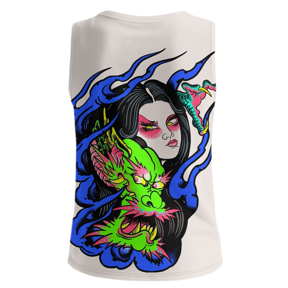 Dragon Lady Men's V-neck vest