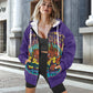 ONI Ladies loose zipper sweatshirt