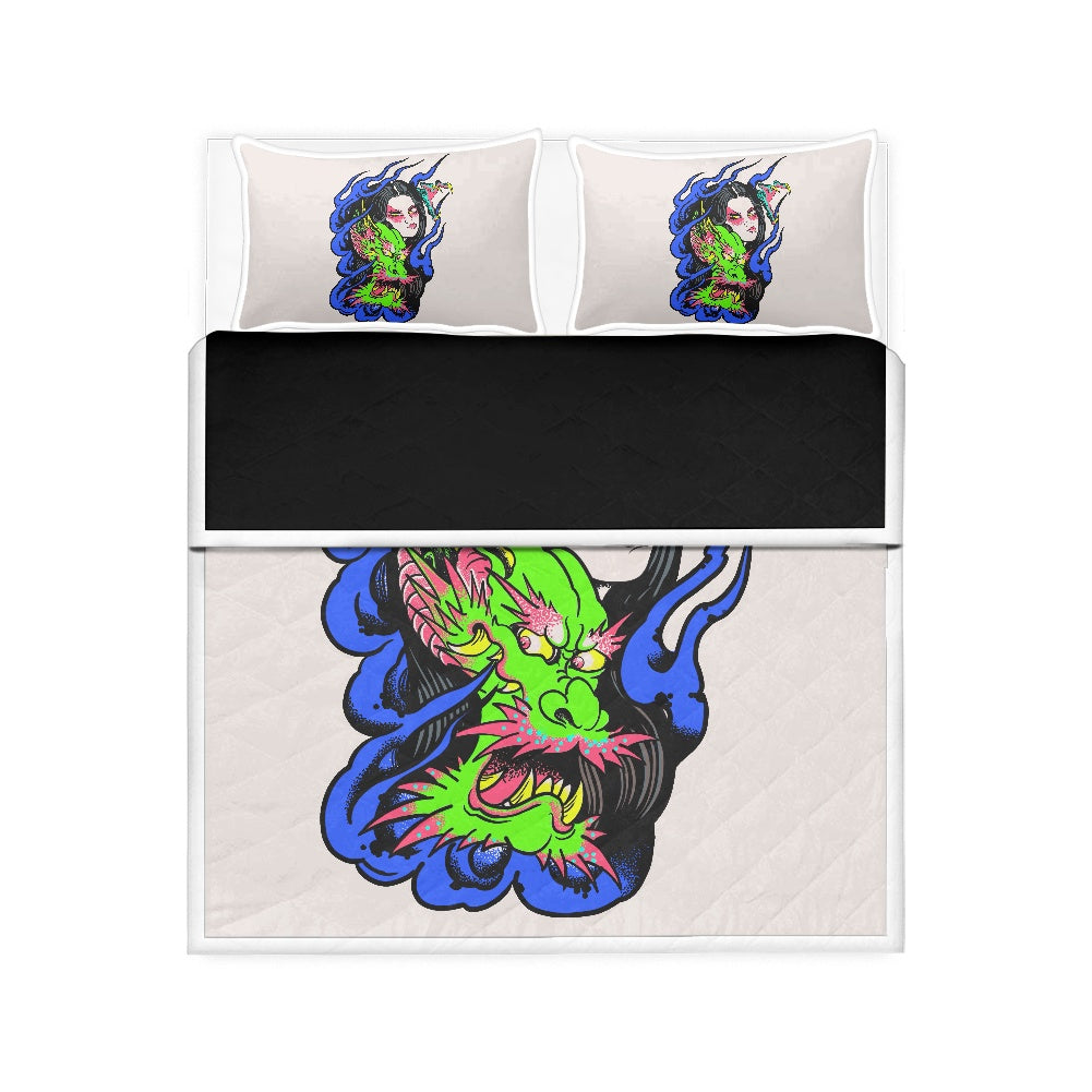 Dragon Lady Air Conditioning Quilt Pillowcase Set