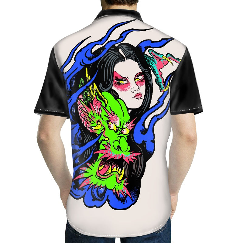 Dragon Lady Men's short-sleeved shirt