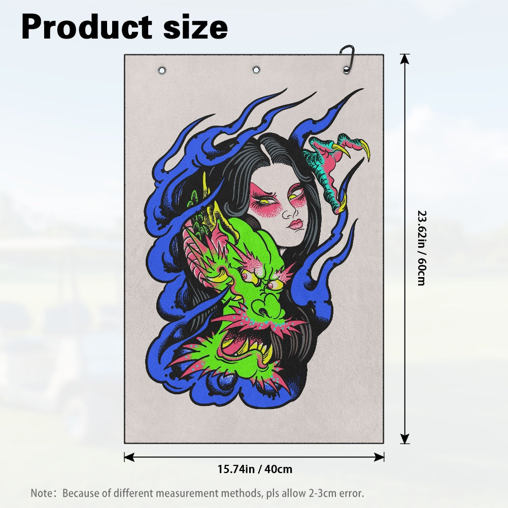 Dragon Lady Golf Towel