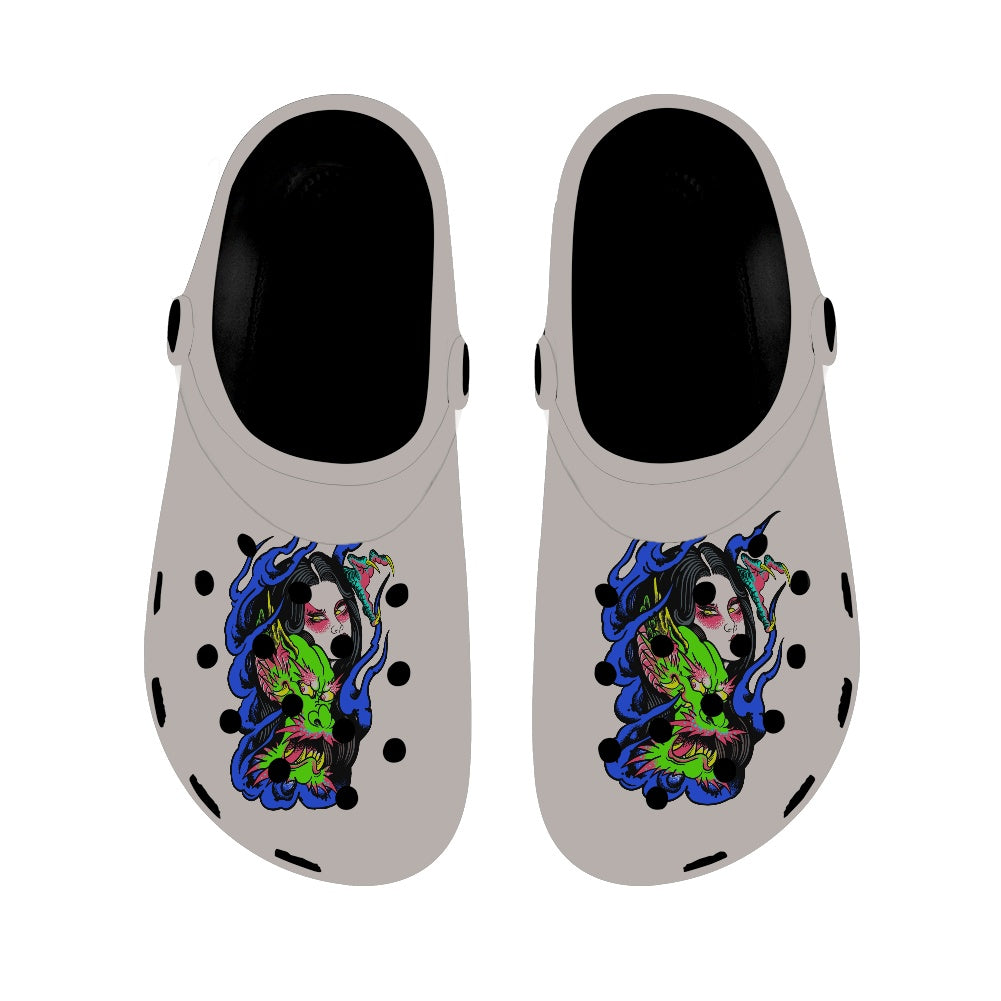 Dragon Lady Adult Crocs Black Sole
