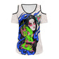 Dragon Lady Off-the-shoulder short-sleeved T-shirt
