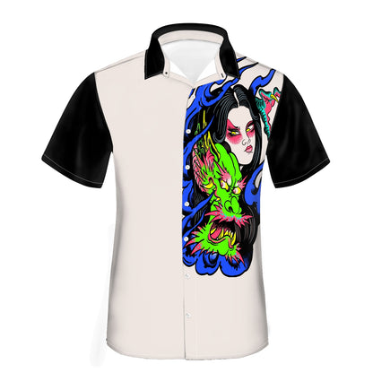 Dragon Lady Men's short-sleeved shirt