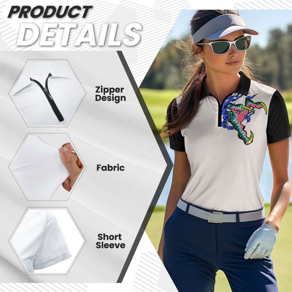 Dragon Lady Women's Short Sleeve Golf Shirt