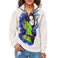 Dragon Lady Women's long sleeve zipper sweatshirt