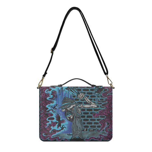The Last Cholo Litchi pattern PU Bible bag (with shoulder strap)