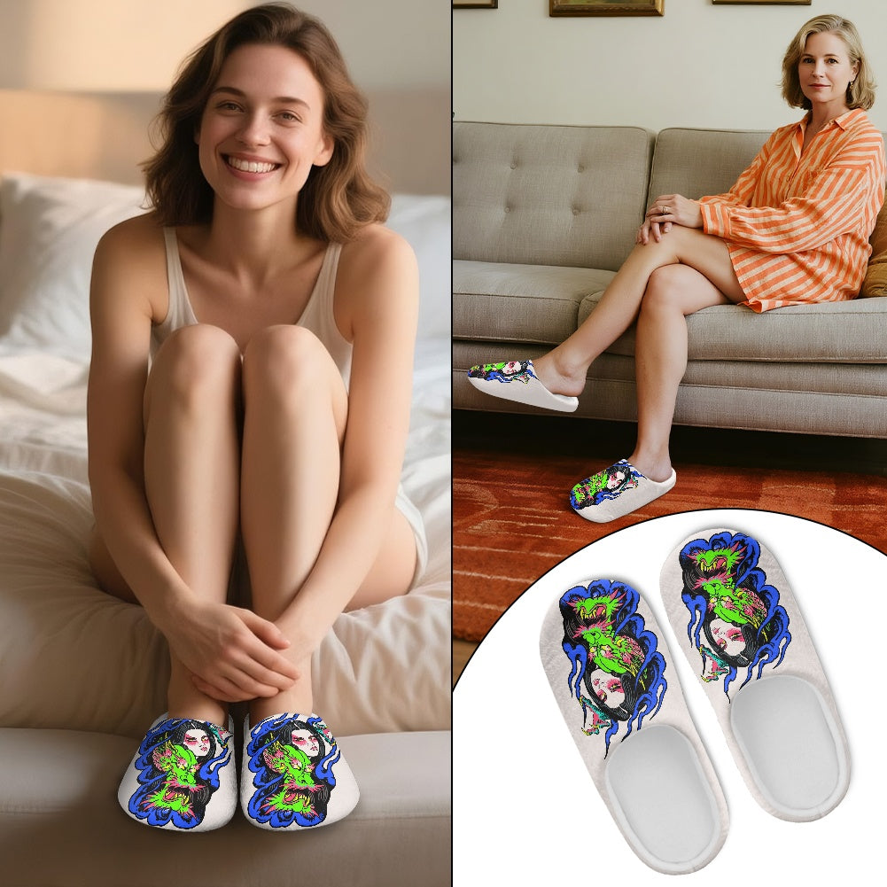 Dragon Lady Full cotton slippers