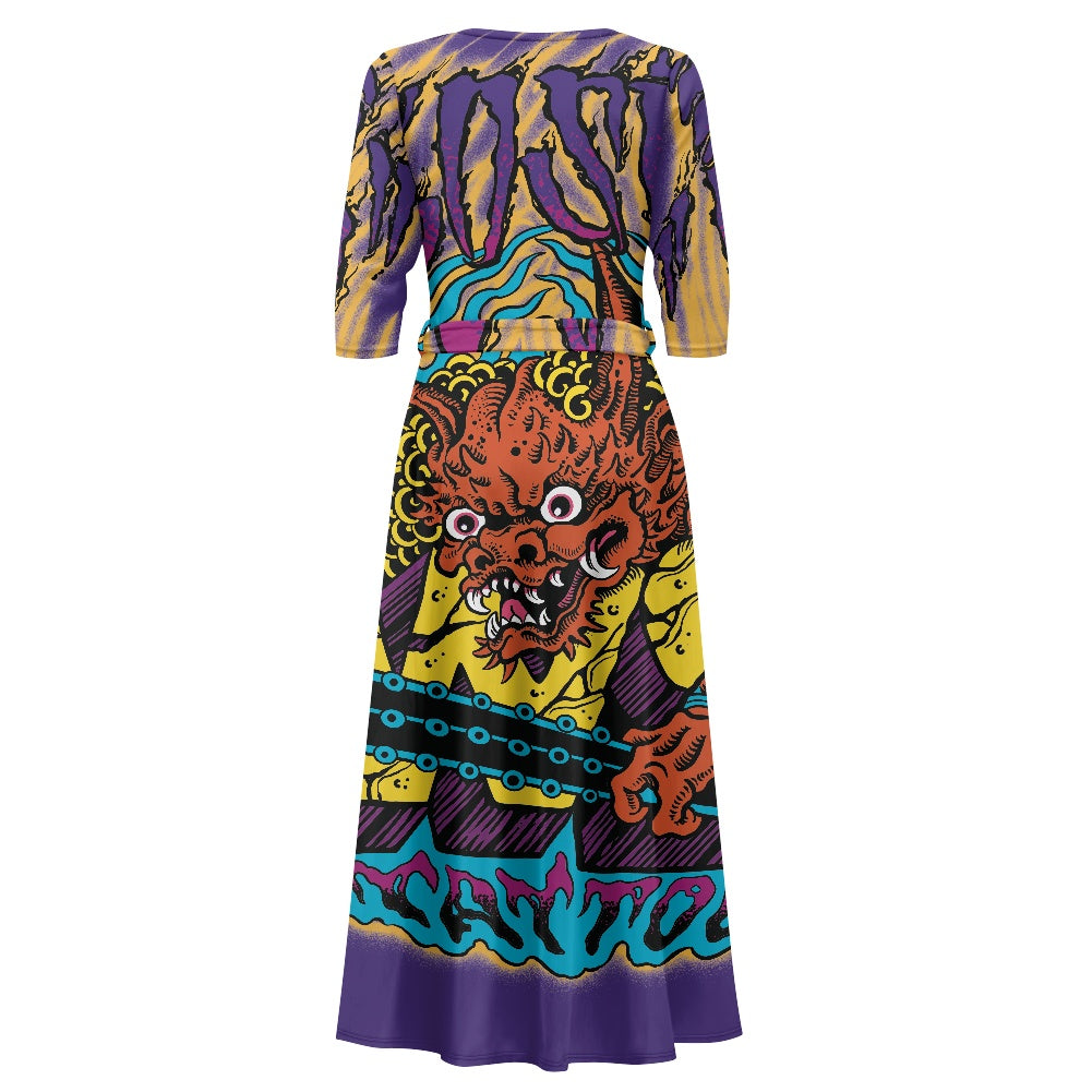 ONI V-neck Maxi Dress