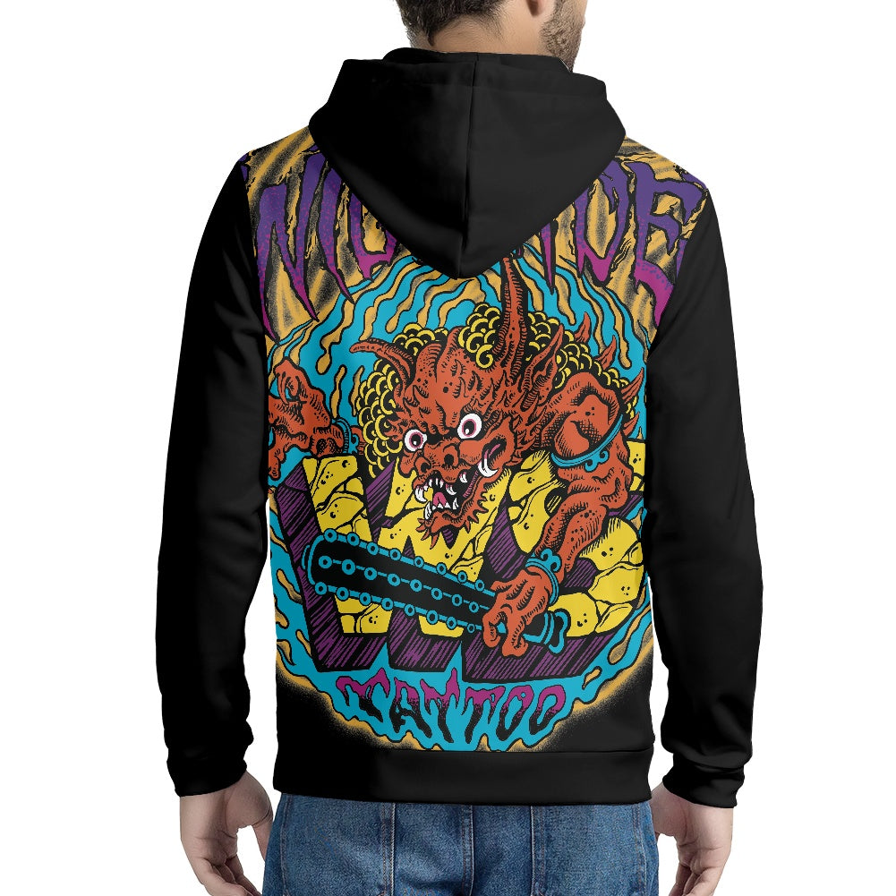 ONI Full print zip hooded hoodie