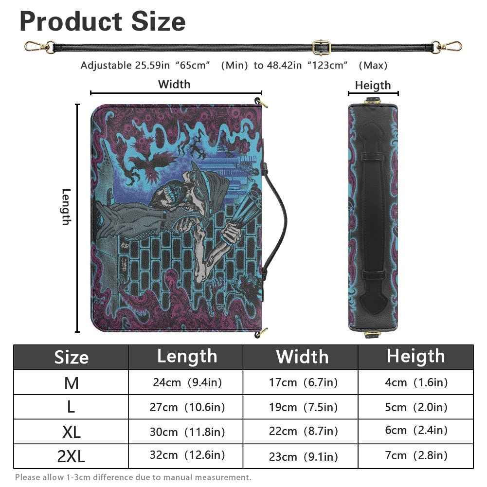 The Last Cholo Litchi pattern PU Bible bag (with shoulder strap)