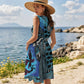 The Last Cholo Women's sleeveless round neck patchwork skirt