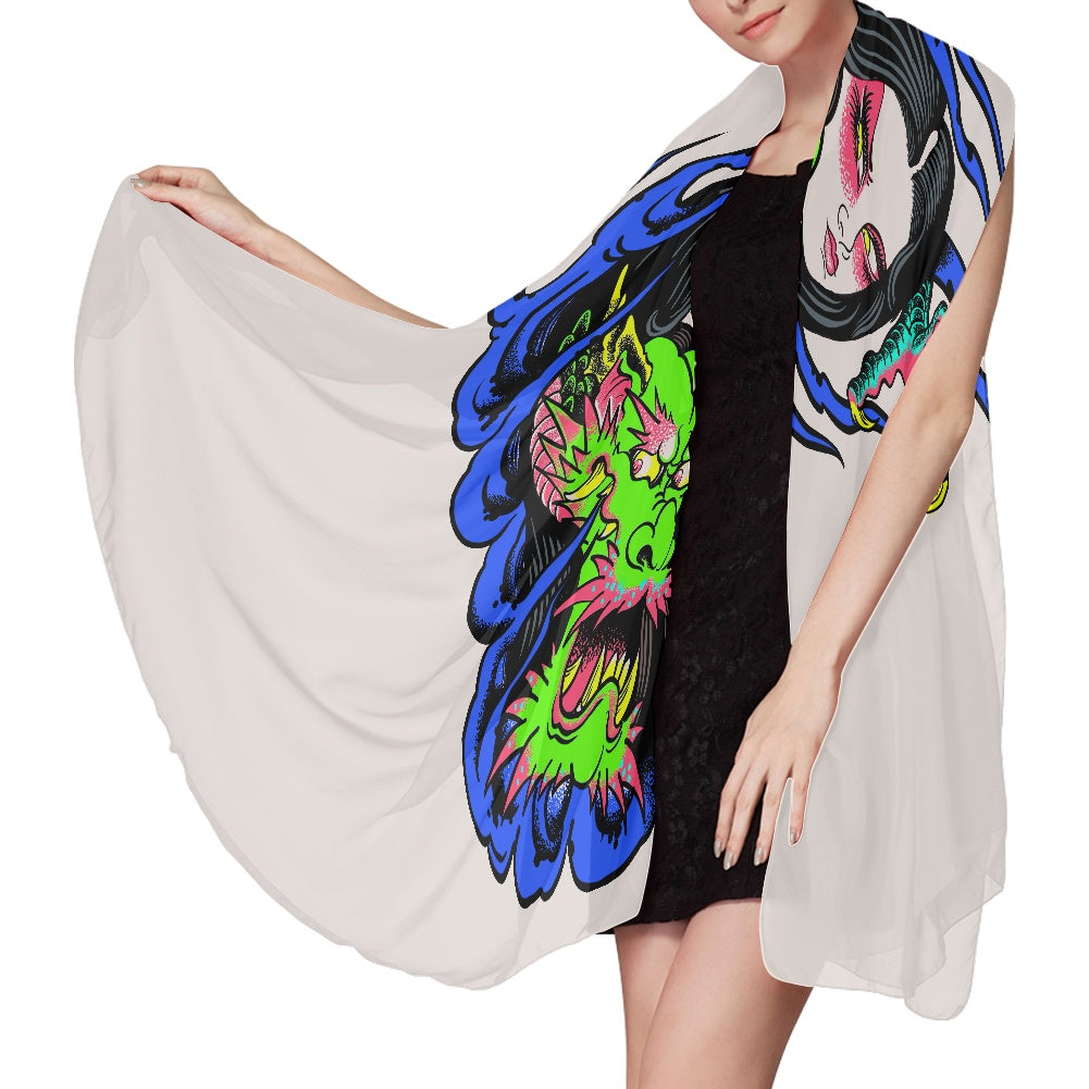 Dragon Lady Woven Beach Scarves (168*112cm)