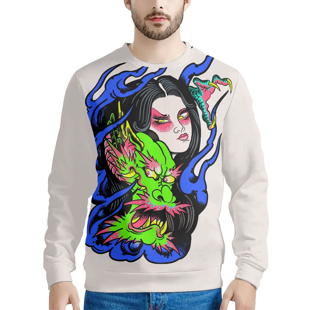 Dragon Lady Crew Neck Sweatshirt（230g GSM thicker）