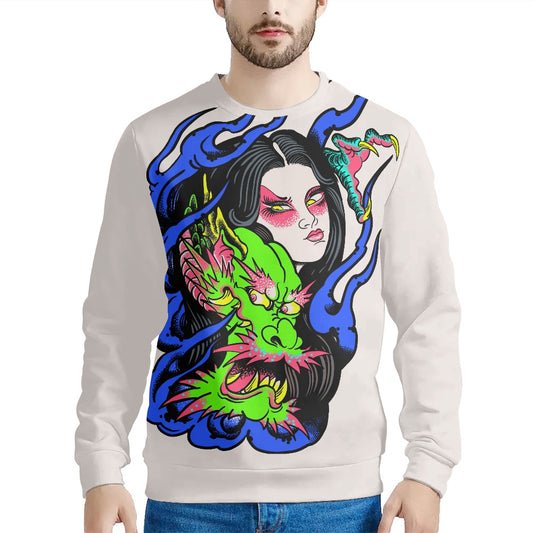 Dragon Lady Crew Neck Sweatshirt（230g GSM thicker）