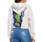 Dragon Lady Women's midriff-baring sweatshirt