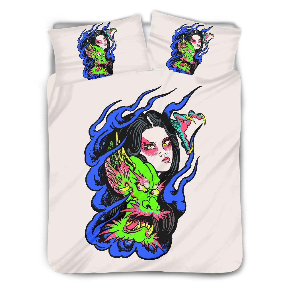 Dragon Lady polyester quilt cover