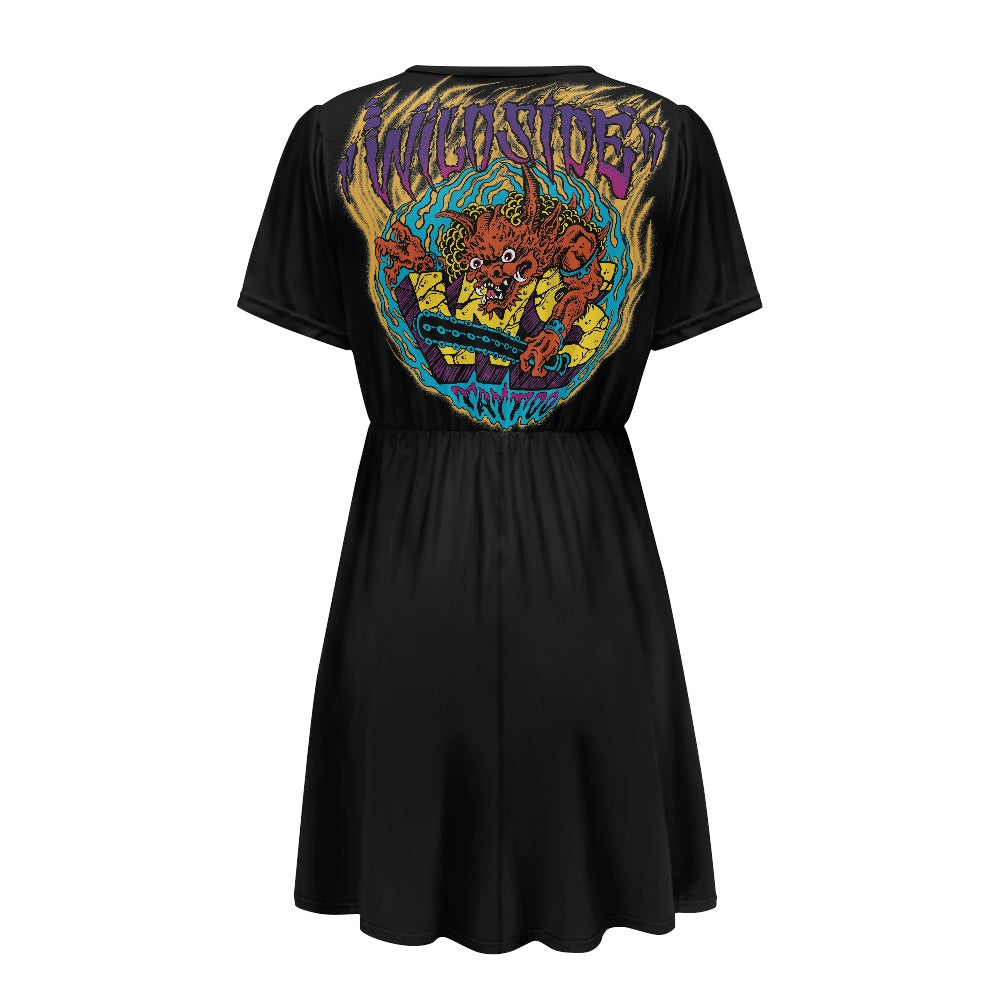 ONI Ladies V-neck short-sleeved dress