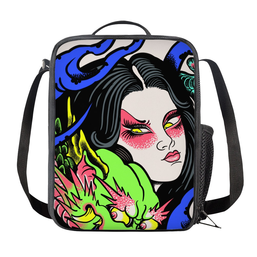 Dragon Lady Backpack lunch bag pencil case combination set
