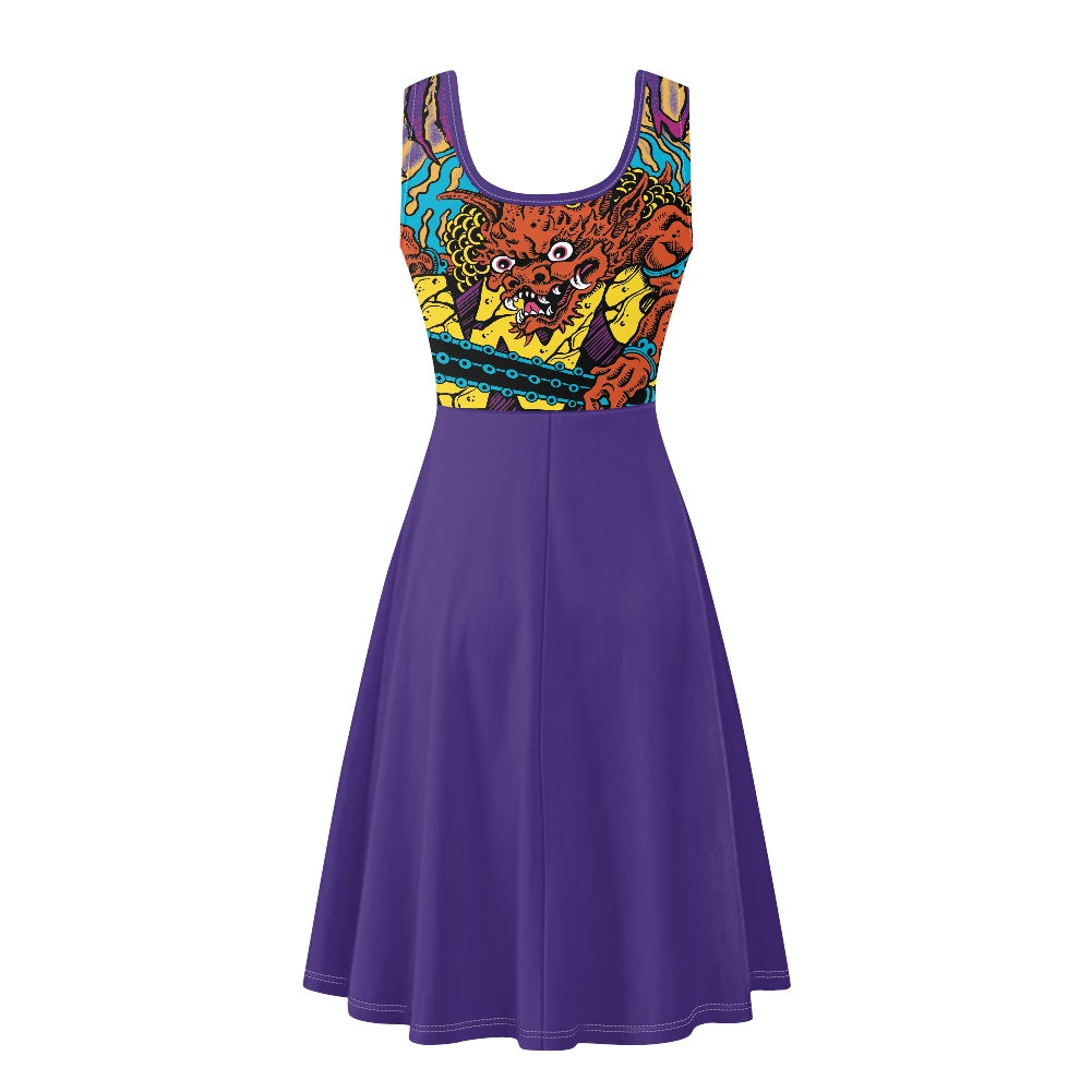 ONI Women's Sleeveless Dress with Pockets