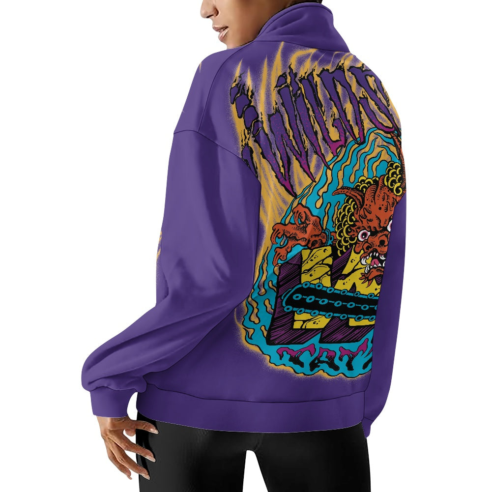 ONI Women's long sleeve zipper sweatshirt