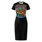 ONI Women's short-sleeved round-neck long skirt (220g)
