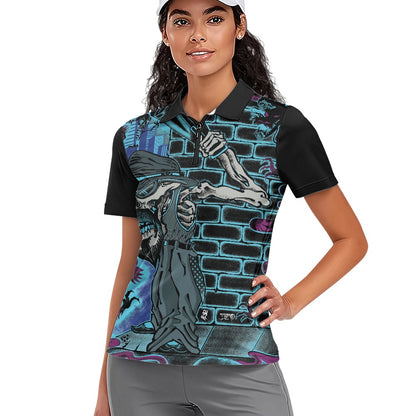 The Last Cholo Women's Short Sleeve Golf Shirt