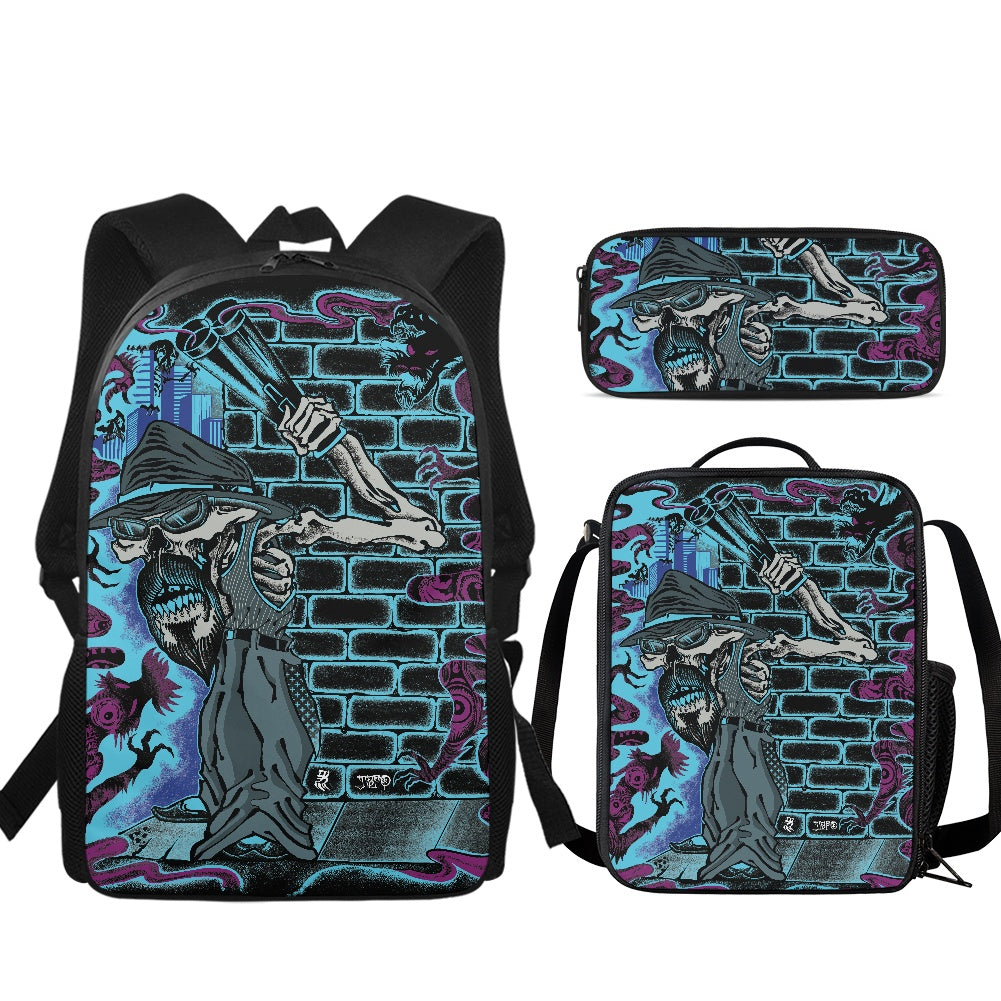 The Last Cholo Backpack lunch bag pencil case combination set