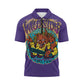 ONI Short Sleeve Zip-Up Polo Shirt