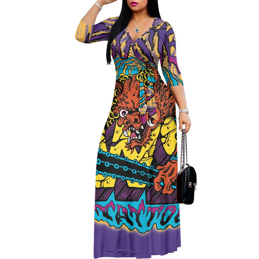 ONI V-neck Maxi Dress