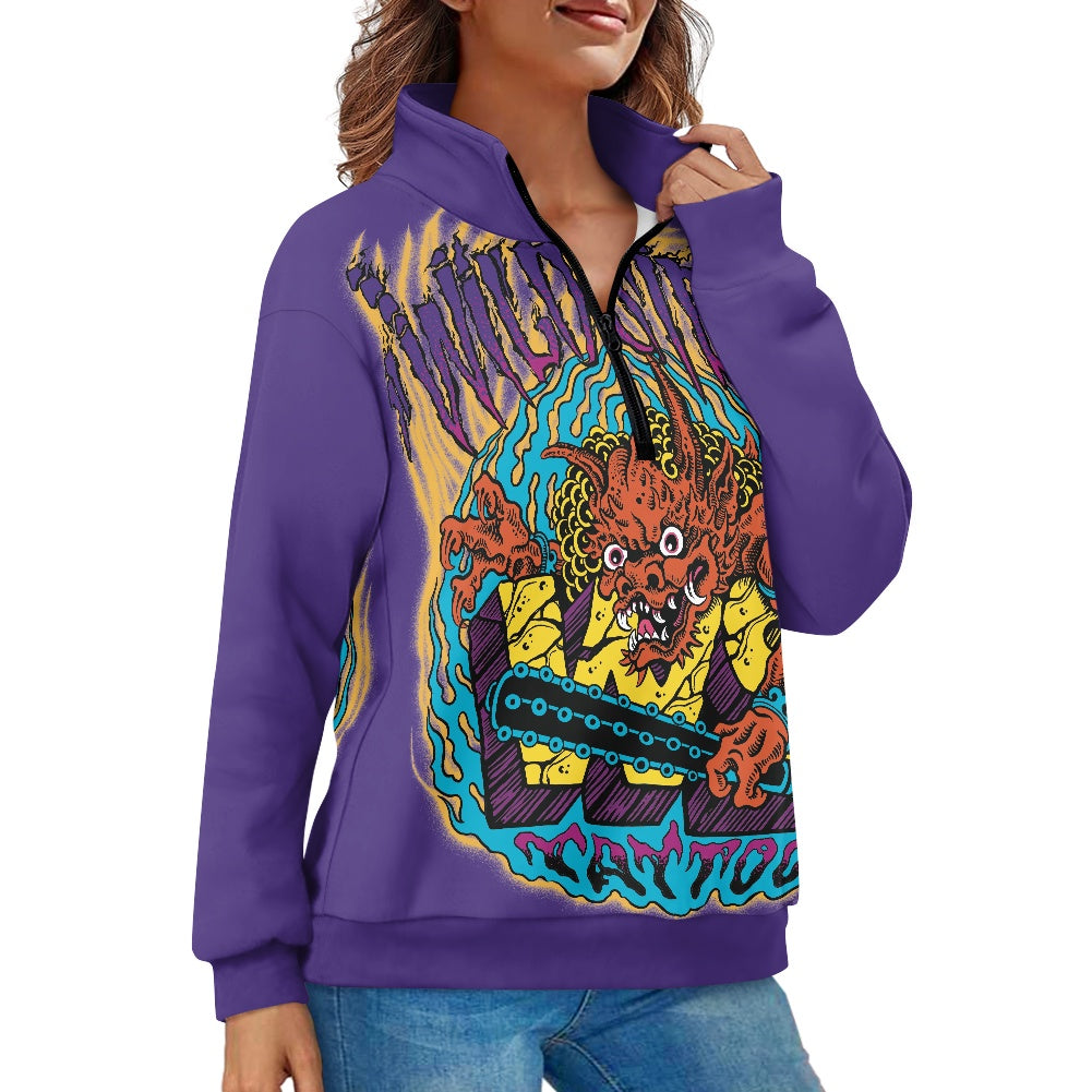 ONI Women's long sleeve zipper sweatshirt