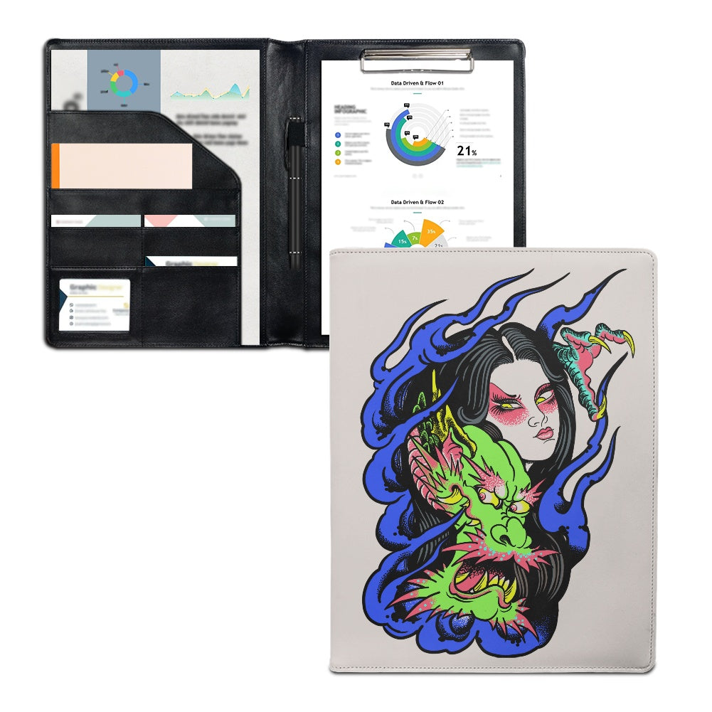 Dragon Lady PU Office Folder