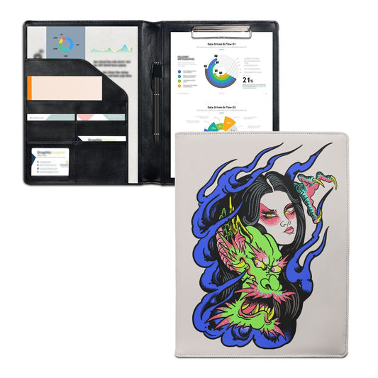 Dragon Lady PU Office Folder
