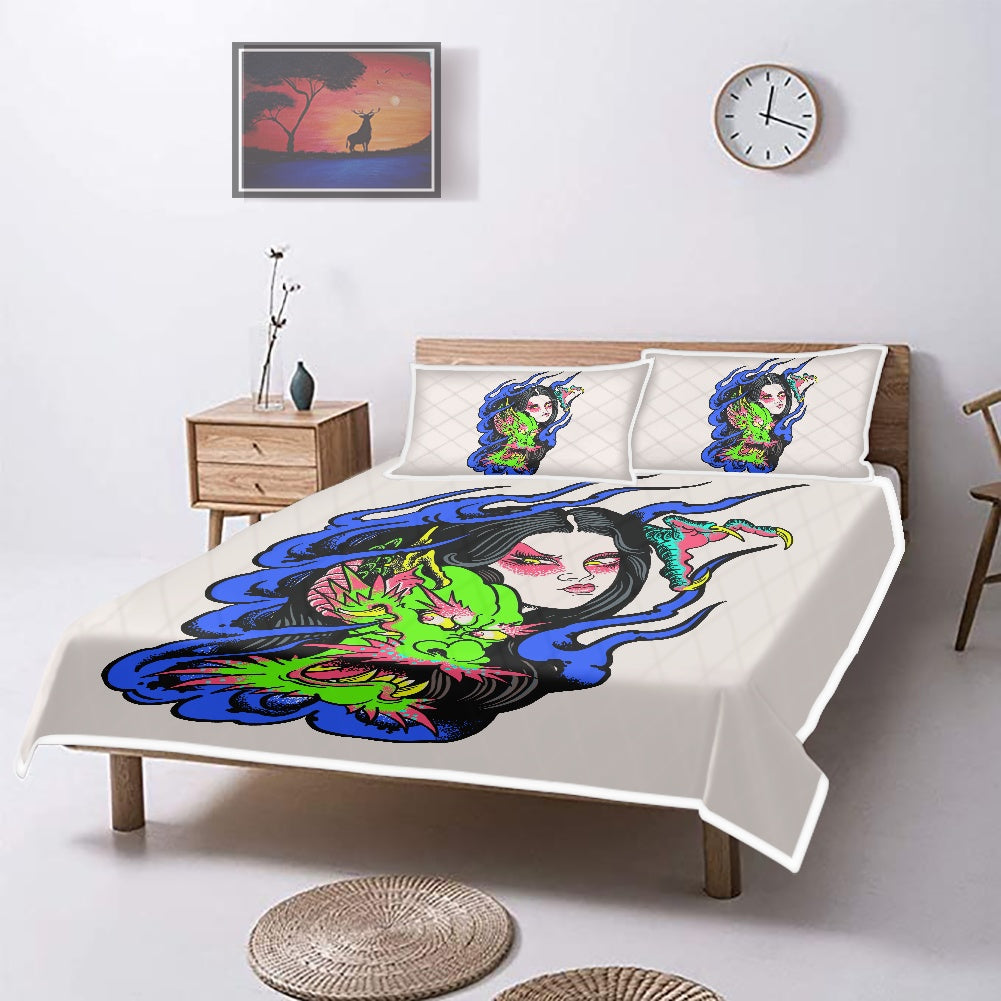 Dragon Lady Air Conditioning Quilt Pillowcase Set
