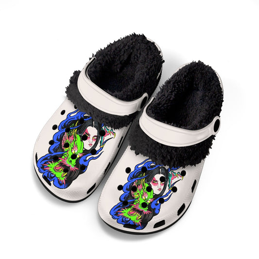 Dragon Lady Fuzzy Crocs
