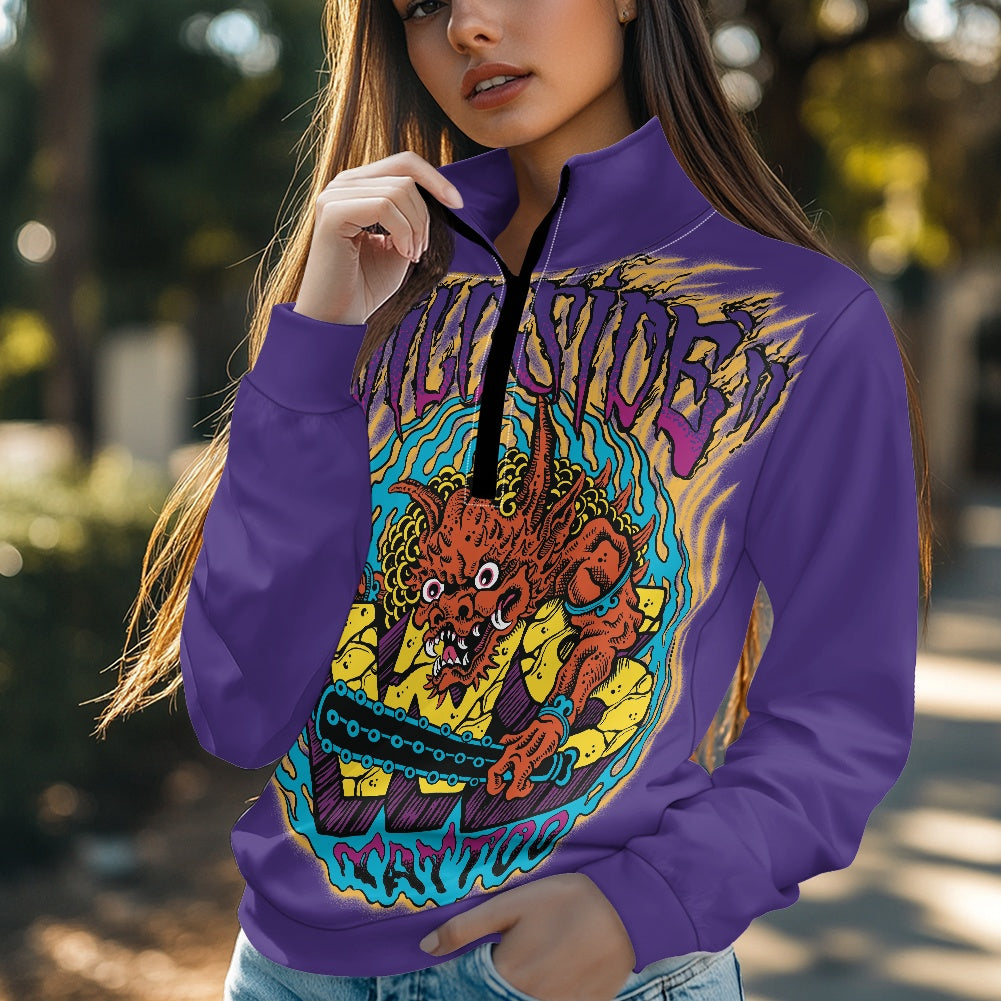ONI Women's long sleeve zipper sweatshirt