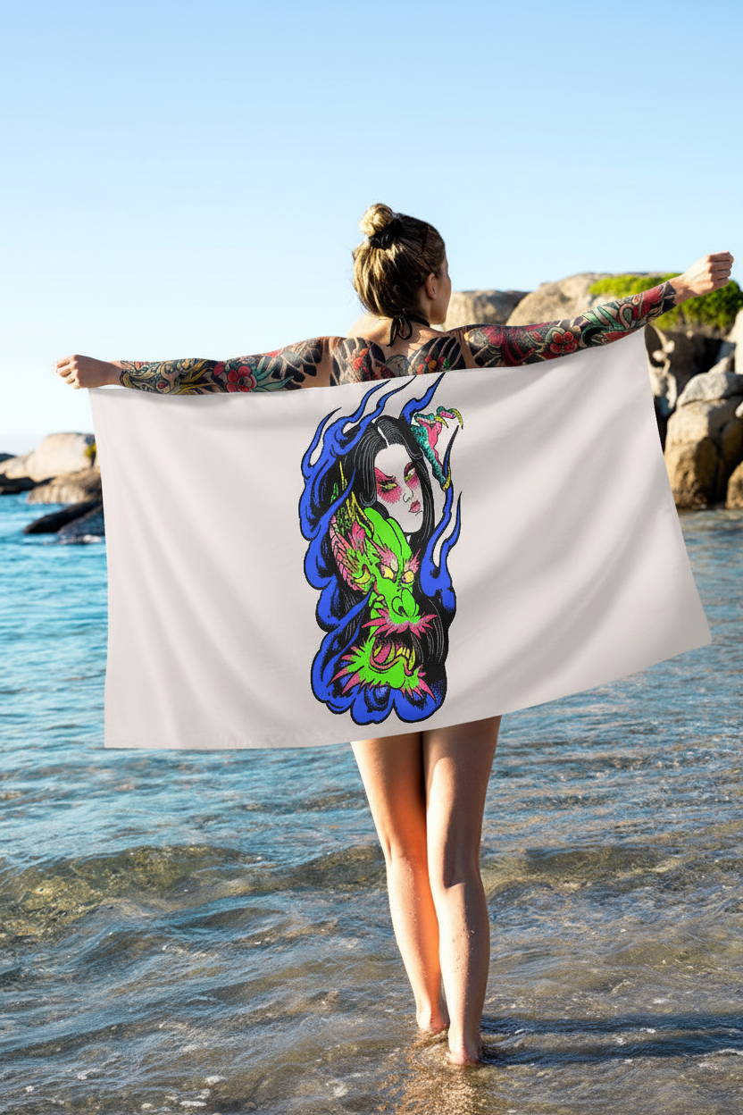 Dragon Lady Beach Shawl