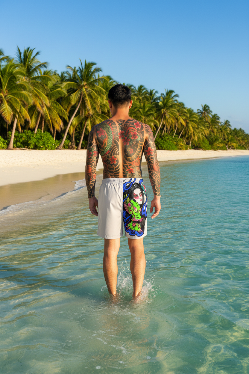 Dragon Lady Beach shorts