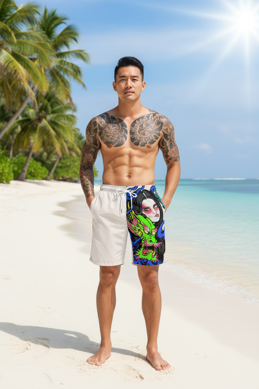 Dragon Lady Beach shorts
