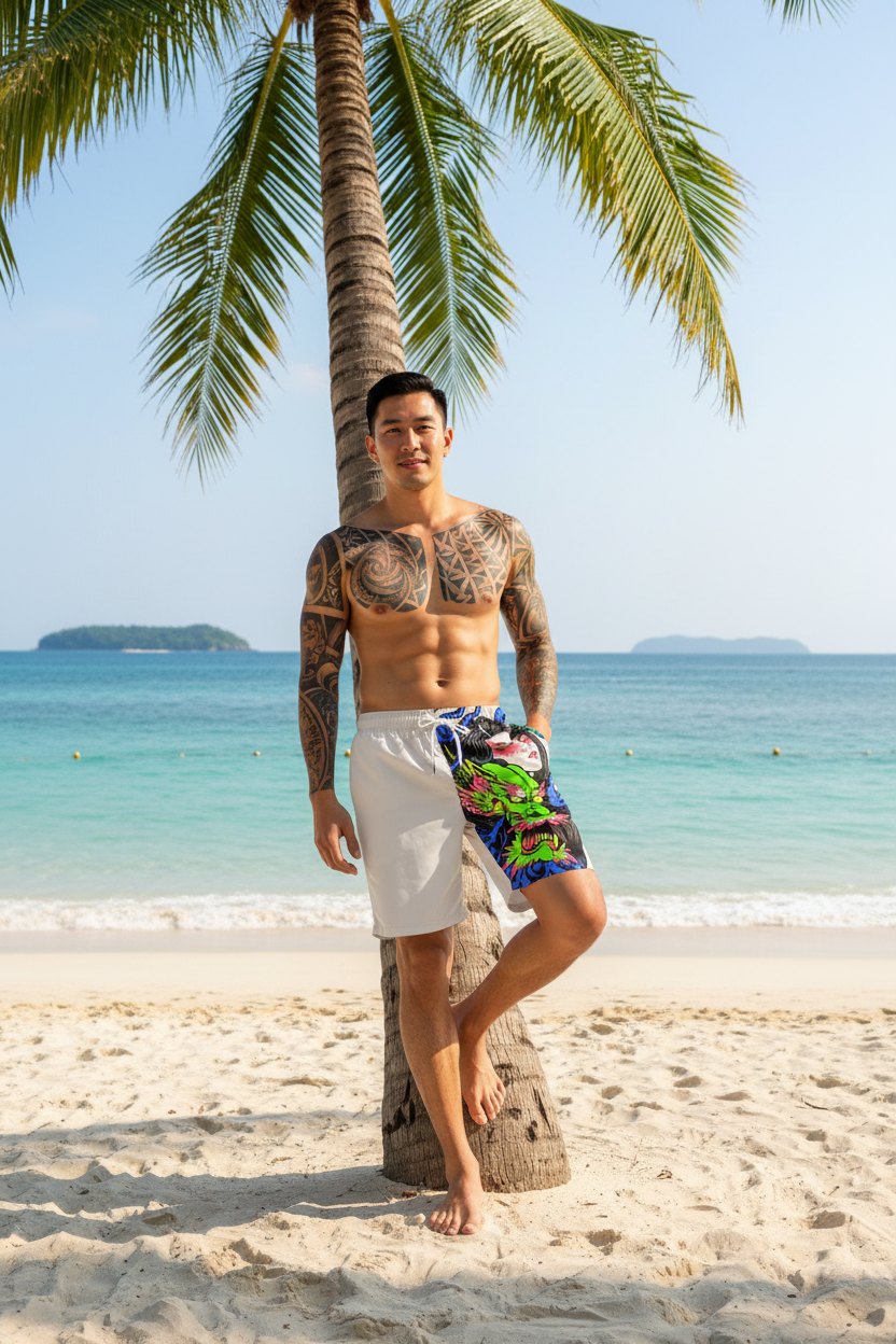 Dragon Lady Beach shorts