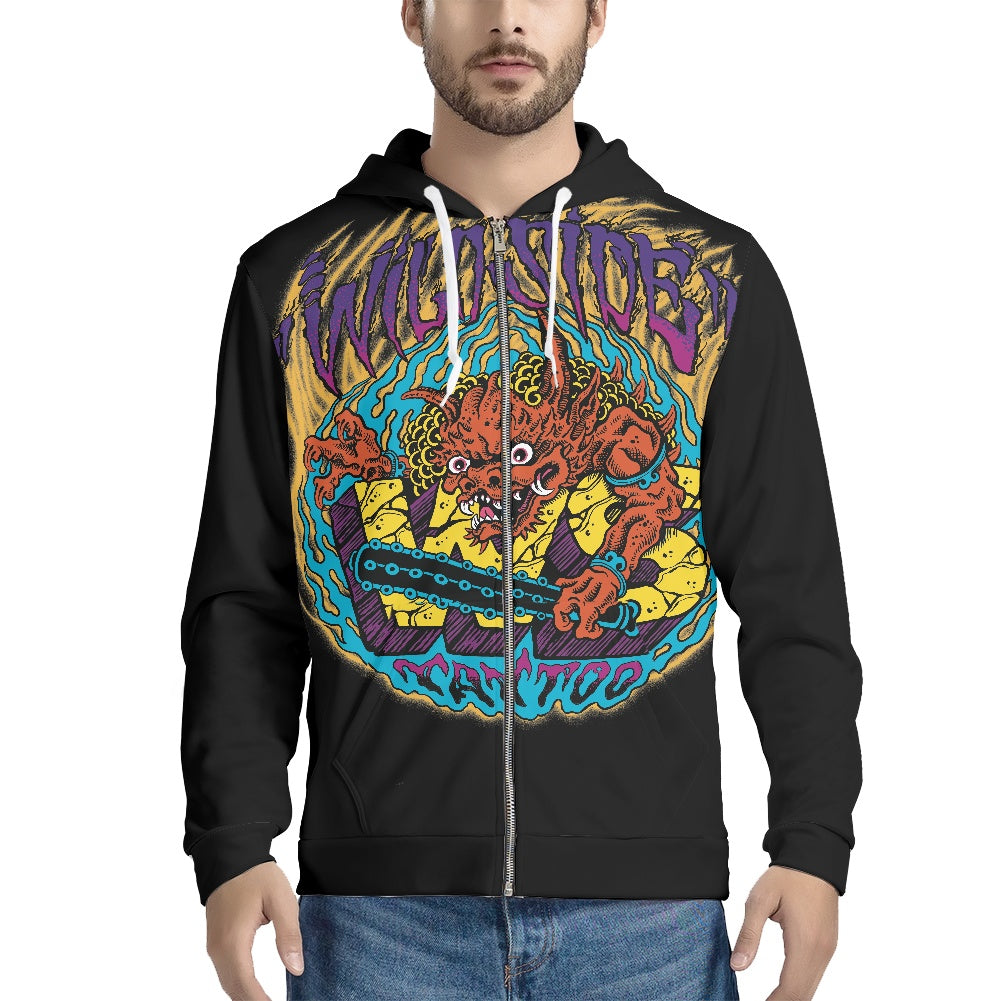 ONI Full print zip hooded hoodie