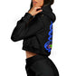 Dragon Lady Women's long sleeve short hooded sweatshirt