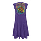 ONI Women's V-neck pocket waist patchwork dress