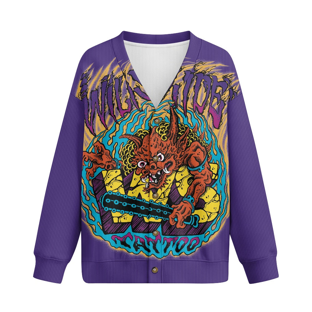 ONI Women's button-down cardigan knitted jacket