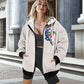 Dragon Lady Ladies loose zipper sweatshirt
