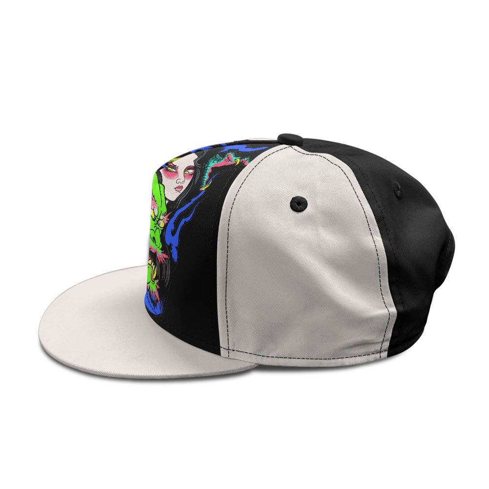 Dragon Lady Flat-brimmed hip-hop cap